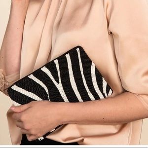 Ink + Alloy seed bead clutch